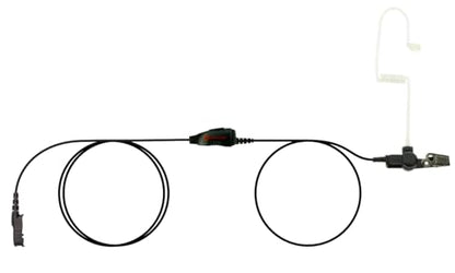 EH Acoustic Tube Earpiece/Headset with PTT and Mic Surveillance Kit for Motorola R5 XPR3300 XPR3500 XPR3000 walkie Talkie radios. One-Wire T-Series™ Headset. - style: For Motorola R5 XPR3300 XPR3500 radios