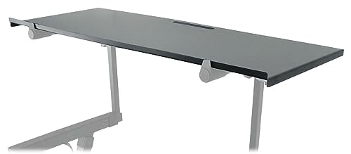 Rockville Z-Shelf Universal Utility Shelf for Z-Stand with Second Tier | Foam Edge Protection, Steel Construction, 7.3 lb Weight, Scratch-Resistant Design, Live Performance & DJ Setups