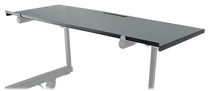 Rockville Z-Shelf Universal Utility Shelf for Z-Stand with Second Tier | Foam Edge Protection, Steel Construction, 7.3 lb Weight, Scratch-Resistant Design, Live Performance & DJ Setups
