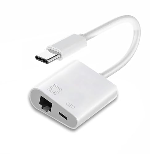 CY Type C USB-C to 100Mbps Networking RJ45 with PD Power Charge Adapter Compatible with Laptop Tablet Phone - style: LAN+PD