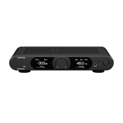 Topping DX9 Discrete Full Balanced DAC Headphone Amplifier Combo, 10000mW x 2 Amp with AK4118 XU-316 DSD512 32Bit/768kHz, 16-Element PSRM Architecture, USB/Bluetooth/2*Opt/2*Coax/AES/IIS Input, Black - color: Black