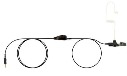 EarHugger EH Acoustic Tube Earpiece/Headset with PTT and Mic Surveillance Kit for Standard Horizon HX300 HX870 HX890 HX850 HX400 Radios. One Wire Headset. - style: For Horizon HX radios