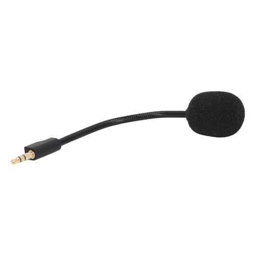 Yunseity Replacement Game Mic for G Pro/G Pro X, 3.5mm JackDetachable Microphone Boom with Foam Cover, Computer PC Gaming Headsets Noise Cancelling Replacement Mic