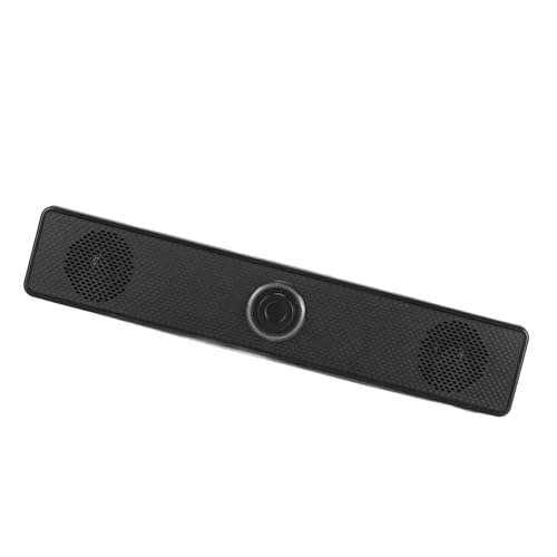 ANGGREK USB Computer Speakers, Prevent Magnetic Technology Volume Knob Wired Desktop Soundbar Simple for Laptop