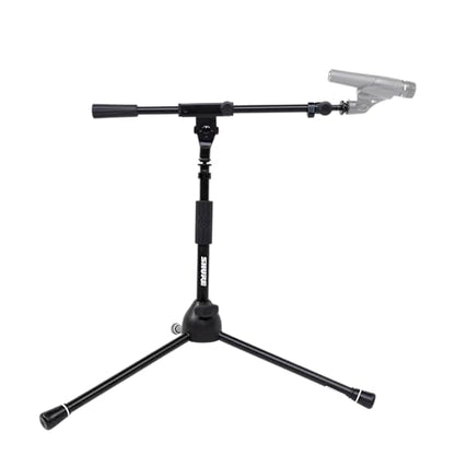 Shure by Gator Low-Profile Tripod Mic Stand with Adjustable Height and Telescoping Boom; (SH-TRIPODSTANDLP) - style: Low Profile + Boom