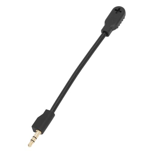 Yunseity Replacement Game Mic for G Pro/G Pro X, 3.5mm JackDetachable Microphone Boom with Foam Cover, Computer PC Gaming Headsets Noise Cancelling Replacement Mic