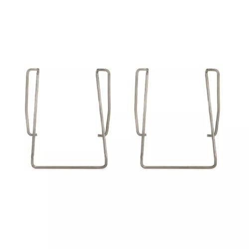 Generic 2 PCS Mic Transmitter Belt Clip, Replacement Mic Belt Clip, Replacement Metal Microphone Belt Clip, fits for Sennheiser SK 500 G3 wireless microphone transmitters, Silver