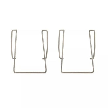 Generic 2 PCS Mic Transmitter Belt Clip, Replacement Mic Belt Clip, Replacement Metal Microphone Belt Clip, fits for Sennheiser SK 500 G3 wireless microphone transmitters, Silver