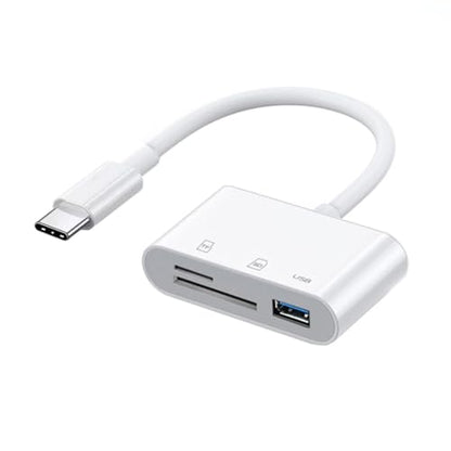 Chenyang 3 in 1 USB C to USB 2.0 TF Micro SD SDXC SDHC Card Reader Adapter 480Mbps Compatible with Laptop Tablet Phone - style: SD/TF 3-in-1