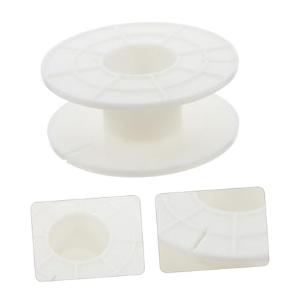3 Piece White Plastic Wire Reel for Audio Cord Storage | Sturdy round Replacement Cable Reel, Portable, Wear Resistant, Drop Resistant, Light in Weight