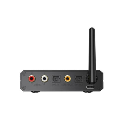 FiiO BR13 HiFi Bluetooth 5.1 Music Receiver Long Range Bluetooth Adapter with USB DAC, LDAC/aptX Low Latency, OLED Display & RCA Optical Coaxial Output for Home Stereo,PC/TV