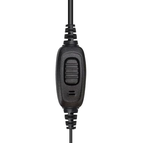 Retevis Surveillance Radio Earpiece, Coiled Cord, for H777/RT22/RT68/RT21 | Compatible with Pxton, Baofeng, Kenwood Walkie Talkie, Security, Police, Walkie Talkie Earpiece with Mic(10 Pack)