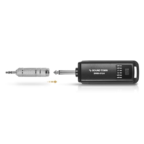 Sound Town 2.4GHz Rechargeable Wireless Microphone System with 4 x Handheld Mic, 1/4" Mini Portable Receiver, Built-in EQ, Effects for Karaoke, Events, Church, Meetings (SWM-01U4) - size: 2.4GHz with 4 Handheld Mics
