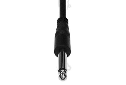 6ft 1/4" Mono Plug to RCA Male Cable