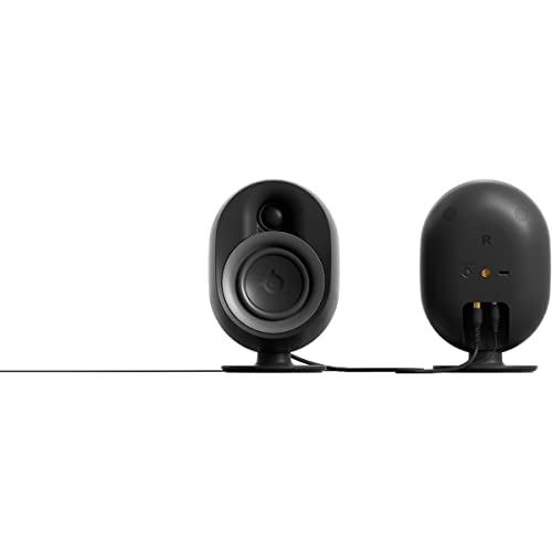 SteelSeries Arena 9 Illuminated 5.1 Desktop Gaming Speakers – 5.1 USB Surround Sound – Wireless Rear Speakers – 2-Way Speaker Design – Subwoofer – RGB Light, Bluetooth – PC, PlayStation, Mobile, Mac - style: Arena 9