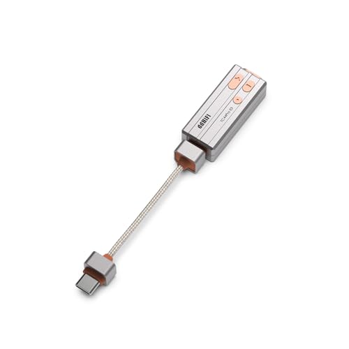 ddHiFi TC44Pro E3 Decoding Amplifier Hi-Res DAC/AMP Adapter with Dual CS43198 DAC, 3.5mm & 4.4mm Balanced Output, Detachable Cable for Phone/PC