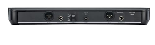 Shure BLX288/PG58 Dual Wireless Vocal System - H9 Band | 14-hour battery and 300 ft UHF range with two PG58 handheld vocal mics and dual-channel receiver for live vocals - style: H9 Band (512-542 MHz)