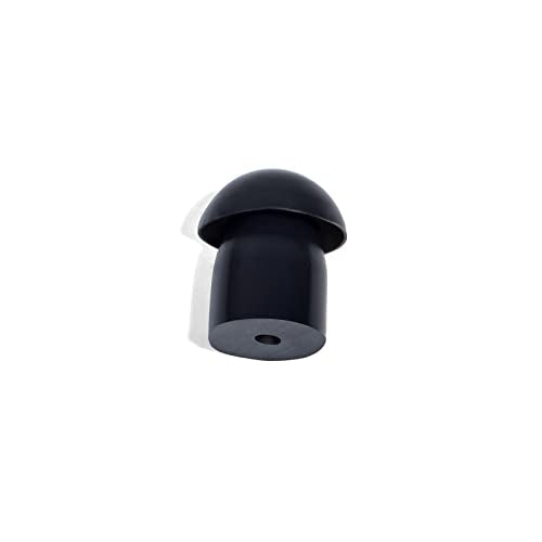 Acoustic Coil Tube Earpiece Replacement Mushroom Ear Tips Ear Buds - color: Black