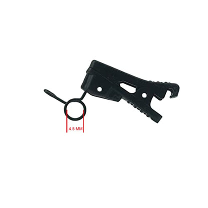 ABS Plastic Lavalier Microphone Tie Clip for Rode Lavalier GO, SmartLav + Lapel Microphone, Pack of 2 (4.5mm) - size: 4.5mm