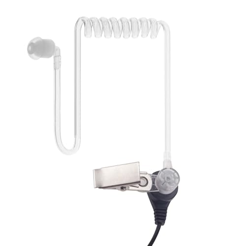VX-261 Covert Acoustic Tube Earpiece Headset for Motorola Vertex Standard Radio EVX-261 VX-231 EVX-531 EVX-534 VX-180 VX-298 VX-350 VX-351 Radio Walkie Talkie with PTT Mic,2 Pack