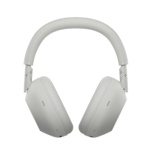 Sony WH-1000XM6/S Best Wireless Noise Canceling Headphones Platinum Silver Bundle with Deco Gear Wood Headphone Display Stand Secure Tabletop Holder/Gaming Headset Hanger - color: Platinum Silver