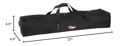 VidPro TC-27 Padded Tripod Bag carries 27-Inch Long Tripods - size: 27" Long