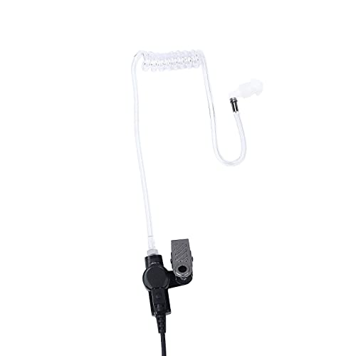 Transparent Acoustic Tube Replacement for Two Way Radio Walkie Talkie Earpiece Headset