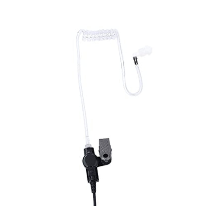 Transparent Acoustic Tube Replacement for Two Way Radio Walkie Talkie Earpiece Headset