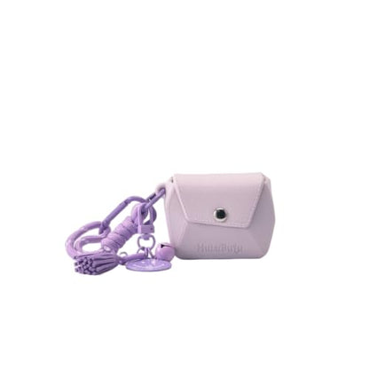 Bubble Pod Wireless Earbuds Case, Shockproof Waterproof EVA Case with Strap & Smiley Charm for Girls,Teens,Gift（Light Violet） - color: Light Violet
