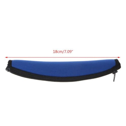 Headphones Headband Cover for QC15 QC2 QC35 QC25 Headset Headband Cushion Pads Bumper Cover Zipper Replacement (Blue) - color: blue