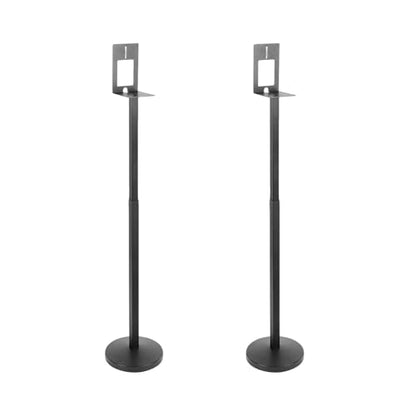 Speaker Floor Stands Pair for Samsung Rear Speakers 9500S/Q990F/930F, Height Adjustable (31.5" to 51") Audio Bracket with Cable Management, Black