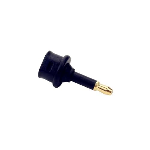 Toslink Female to 3.5mm Jack (Mini Toslink) Male Digital Adapter | Digital Fiber Optic Toslink to 3.5mm Jack Adapter Coupler, Female to 3.5 mm Mini Male Optical Audio Connector Adapter (2PCS)