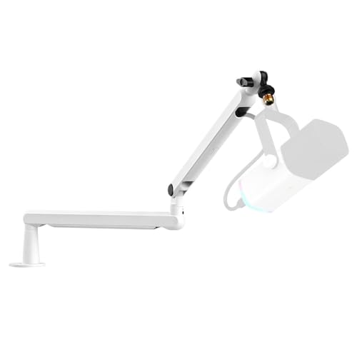 Compatible For FIFINE AM8 Microphone Low Profile Metal Boom Arm With Cable Management, Pink(BM88W) - color: BM88W