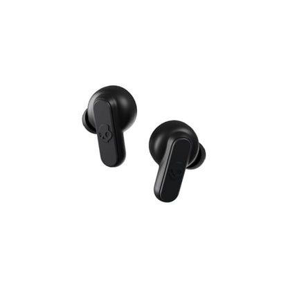 Skullcandy Dime 2 Wireless Earbuds,Bluetooth Headphones,Noise Isolating Fit,Up to 12 Hours Battery,Microphone for iPhone Android,Easy Carry with Integrated Lanyard - True Black,(Pack of 2) - color: True Black, size: One (Pack of 2)