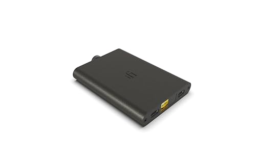 iFi Hip-dac 3 Black Portable Hi-Res DAC & Headphone Amp | True Balanced Circuit, 400mW Output, Dual USB-C, PCM 384kHz/DSD256/MQA, XBass, iEMatch, 12hrs Playtime