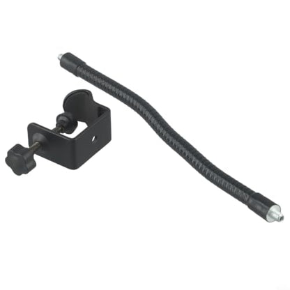 Adjustable Gooseneck Microphone Stand with Desk Clamp, Flexible Metal Arm for Podcasting Streaming Gaming, Compatible with Handheld Mics and Smartphones(A) - size: A