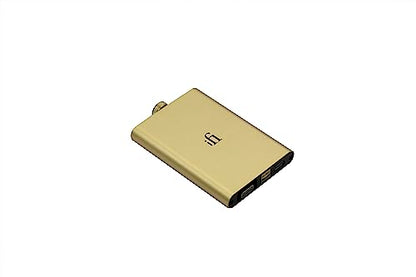 iFi Hip-dac2 Gold Edition - Portable Balanced DAC Headphone Amplifier for Android, iPhone with USB Input Only/Outputs: 3.5mm Unbalanced / 4.4mm Balanced – MQA Decoder - color: Gold