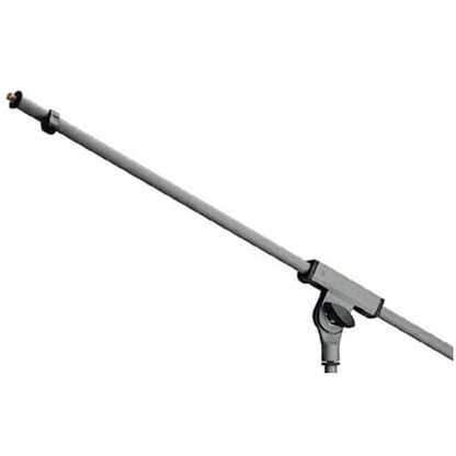 K&M Konig & Meyer 21060.500.87 Tripod Microphone Stand With Boom Arm | Clutch Height Adjustment | Soft-Touch Lock | Folding Leg Design | Zinc Die-Cast Base | German Made | Gray Powder Coated - color: Gray