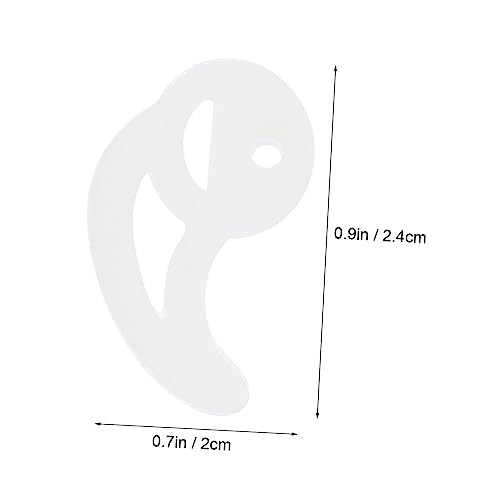 Vaguelly 1pair Gaming Earbuds Eartips Fin Earbud Tips for Fin Replacement Ear Mold Comfortable Silicone Earplugs Acoustic Tube Ergonomic Ear Model