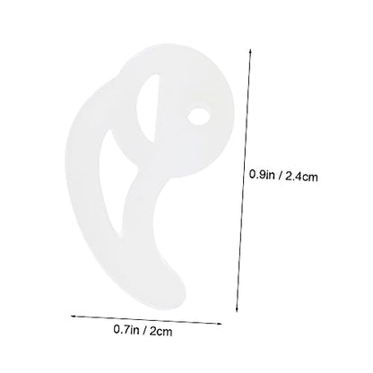 Vaguelly 1pair Gaming Earbuds Eartips Fin Earbud Tips for Fin Replacement Ear Mold Comfortable Silicone Earplugs Acoustic Tube Ergonomic Ear Model