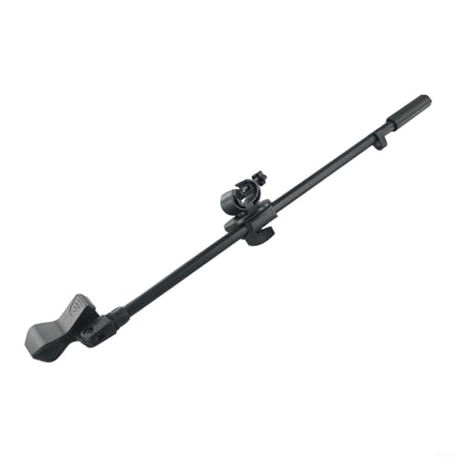 Adjustable Microphone Stand Boom Arm Mount With Holder Extension Bracket 360 Degree Rotating Desktop Mic Stand Clip For Studio Broadcasting Recording Live Streaming 55CM Length(Mic Clip B) - size: Mic Clip B