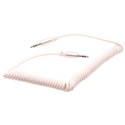 Aux Audio Cable Compatible with Amazon Kindle Scribe (2022 Release),Paperwhite Kids (2021 Release),Fire, HD 8 (2020 Release) - 3.5mm Adapter Car Stereo Aux-in Cord Speaker Jack Wire Coiled