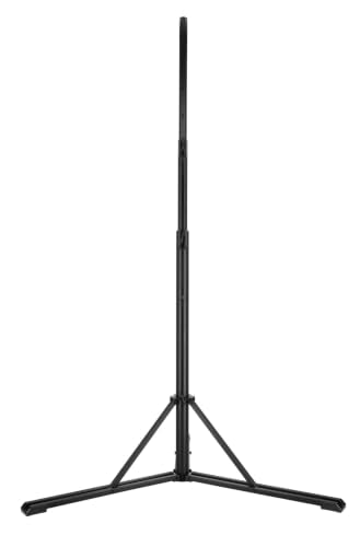 Rockville RLS3 10 Ft Flat-Base 35 mm DJ PA Speaker and Lighting Stand | 140 lb Capacity, 35mm Pole, M10 Threading, Air Cushion Lowering, Foldable Metal Legs, Travel Bag - size: 10ft Standard