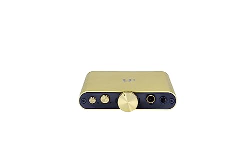 iFi Hip-dac2 Gold Edition - Portable Balanced DAC Headphone Amplifier for Android, iPhone with USB Input Only/Outputs: 3.5mm Unbalanced / 4.4mm Balanced – MQA Decoder - color: Gold