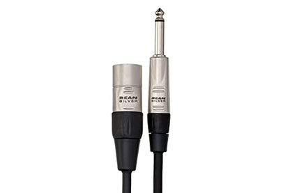 Hosa HSX-010 Pro Balanced Interconnect - REAN 1/4-inch TRS Male to XLR3 Male - 10 Foot | REAN 1/4-inch TRS Male to XLR3 Male, 10 Foot