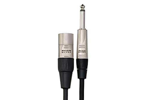 Hosa HSX-020 Pro Balanced Interconnect, REAN 1/4 Inches TRS to XLR3 Meter, 20 Feet