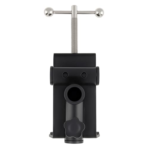 Table Mount Clamp, Metal Mic Desk Clamp Holder, 3-in-1 Desk C-Clamp for Microphone Boom Arm Stand Holder, 0.47 inch/1.2cm Hole, Fits up to 2.76 inch/7cm Desktop Thickness