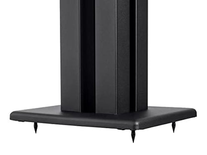 Monolith 18in Speaker Stand - 75lbs Max Weight, Scratch‑Resistant, Perfect for Center or Bookshelf Speakers, Black