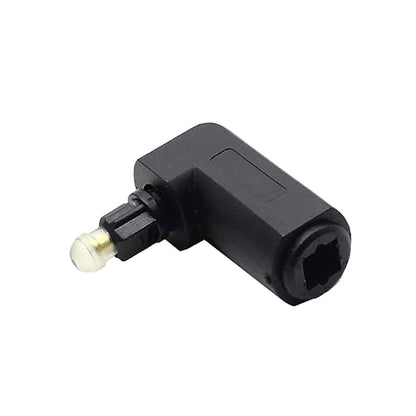 MERRYHAPY 5pcs Fiber Optic Adapter SMA Male to Female Right Angle Audio Adaptor Plated for Tight and Congested Areas