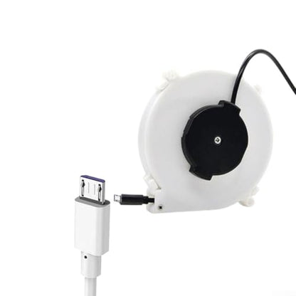 Retractable Cable Management Charging Cord Organizer, Data Cable Winding Reel Charging Cable Automatic Retractable1-3 Meters Reel Phone Cord Holder(1.2m And、) - size: 1.2m And、